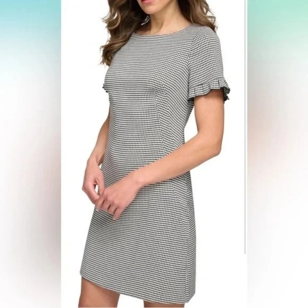 Tommy Hilfiger Black and White Midi Dress